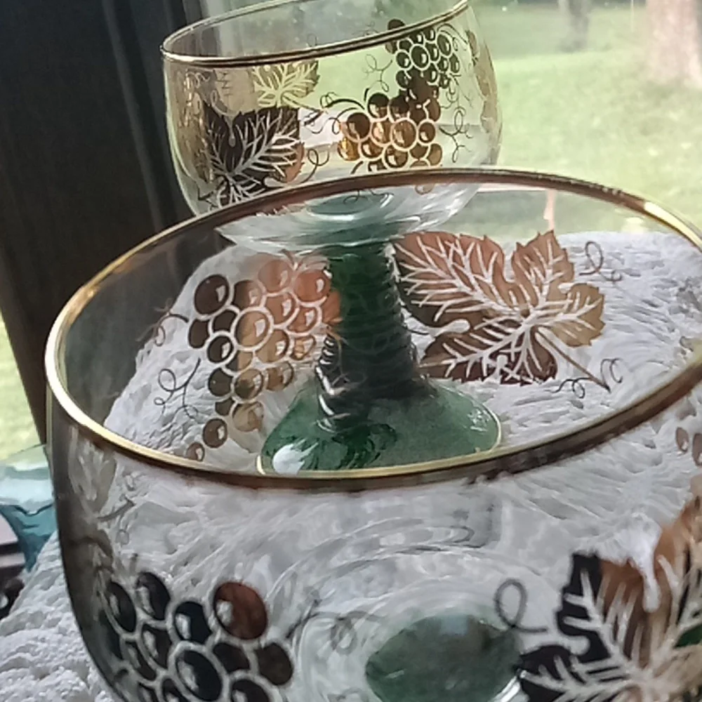 Vintage Blocking goblet German goblets